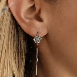 Composition Gem Earrings