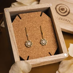 Composition Gem Earrings