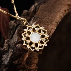 Composition Gem Necklace