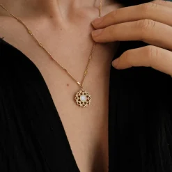 Composition Gem Necklace